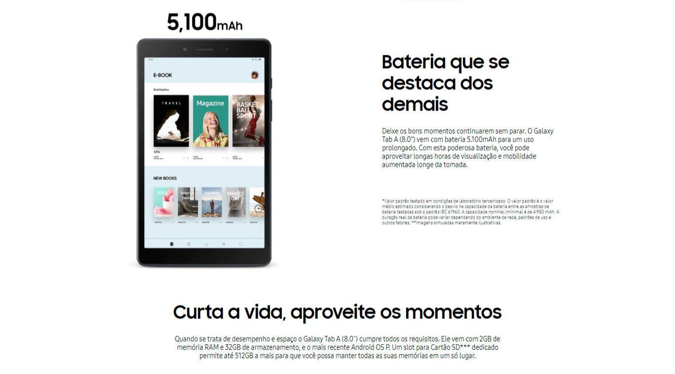  Tablet Samsung Galaxy Tab A T295 32GB 8